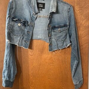 Girls Refuge Denim Jacket in Light Blue Size M